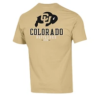 Men's Champion  Gold Colorado Buffaloes Team Stack 2-Hit T-Shirt