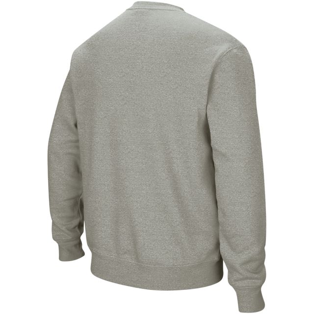 Colosseum Heather Grey Colorado Buffaloes Arch & Logo Crew Neck Sweat-shirt pour homme