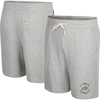 Colosseum Heather Grey Colorado Buffaloes Love To Hear This Terry Short pour homme