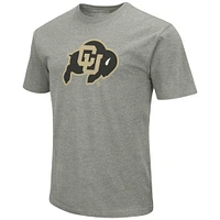 Men's Colosseum Heather Gray Colorado Buffaloes Primary Logo T-Shirt