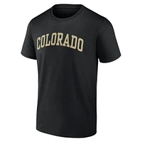 T-shirt basique Arch Fanatics pour hommes, noir, Colorado Buffaloes