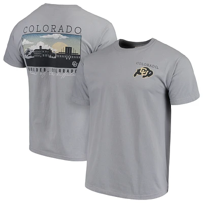 T-shirt gris Colorado Buffaloes Comfort Colors Campus Scenery pour homme