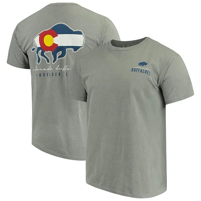 T-shirt gris Colorado Buffaloes Local Comfort Color pour homme