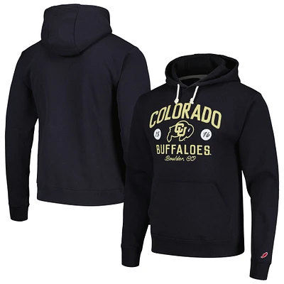 Sweat à capuche noir pour hommes League Collegiate Wear des Colorado Buffaloes Bendy Arch Essential