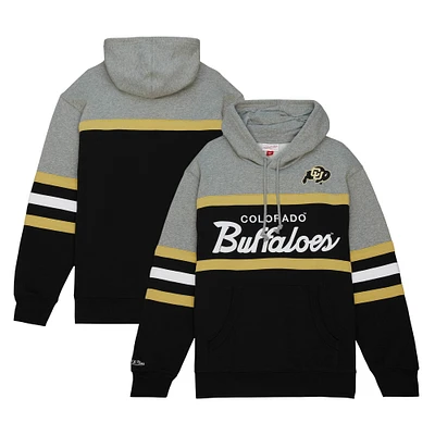 Sweat à capuche noir Mitchell & Ness pour hommes des Colorado Buffaloes Head Coach