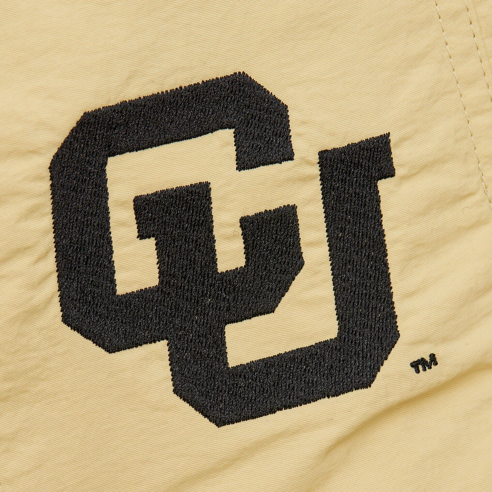 Veste coupe-vent rétro entièrement zippée Mitchell & Ness pour homme Colorado Buffaloes Throw It Back Gold/Black
