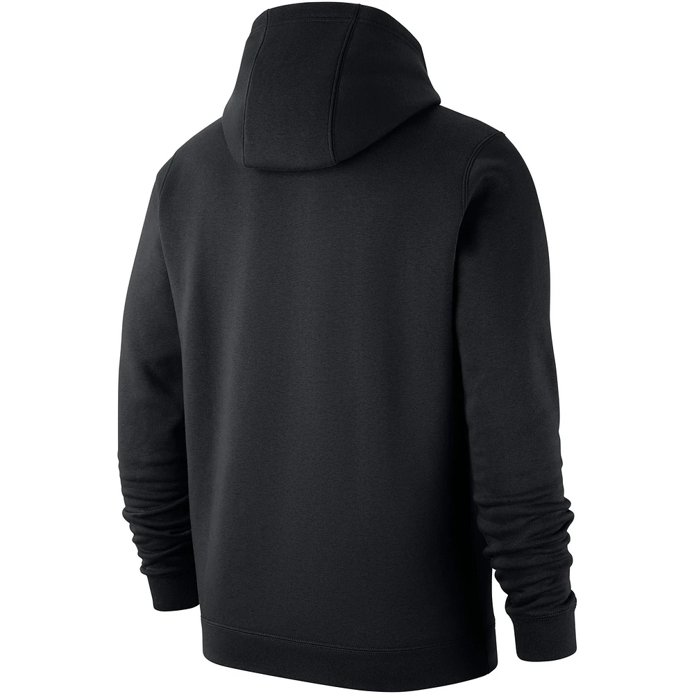 Men's Nike Black Colorado Buffaloes Basketball Icon Club Fleece Pullover Hoodie