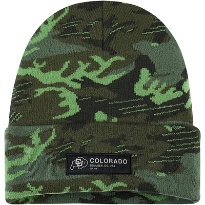Bonnet en tricot à revers pour homme Nike Colorado Buffaloes Veterans Day Camo