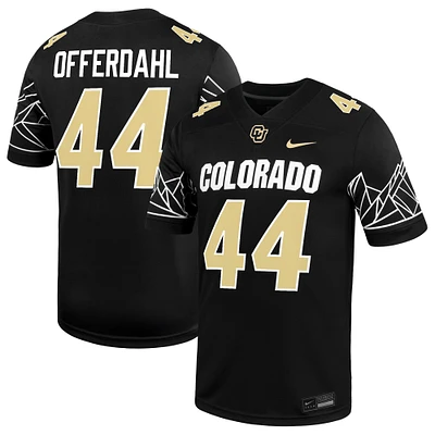 Men's Nike Charlie Offerdahl Black Colorado Buffaloes NIL Football Game Jersey