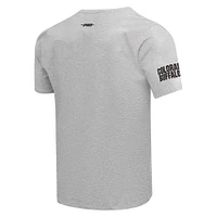 Men's Pro Standard Gray Colorado Buffaloes Classic Stacked Logo T-Shirt