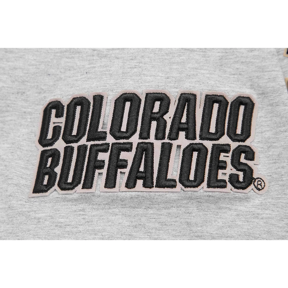 Men's Pro Standard Gray Colorado Buffaloes Classic Stacked Logo T-Shirt
