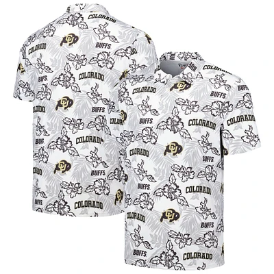 Polo performance Reyn Spooner pour homme, blanc Colorado Buffaloes
