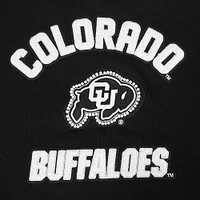 Women's Pro Standard  Black Colorado Buffaloes Pearl Cropped Pullover Sweatshirt