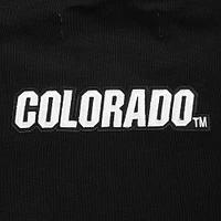 Women's Pro Standard  Black Colorado Buffaloes Pearl Cropped Pullover Sweatshirt