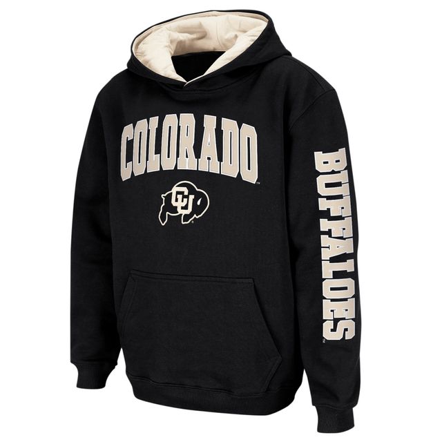 Chandail à capuchon Colosseum Colorado Buffaloes 2-Hit Team noir pour jeune