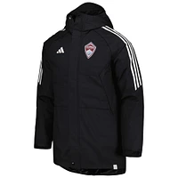Men's adidas Black Colorado Rapids Stadium Parka Raglan Full-Zip Hoodie Jacket