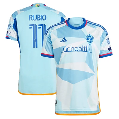 Adidas Diego Rubio Maillot Colorado Rapids 2023 New Day Kit Authentique Homme Bleu Clair