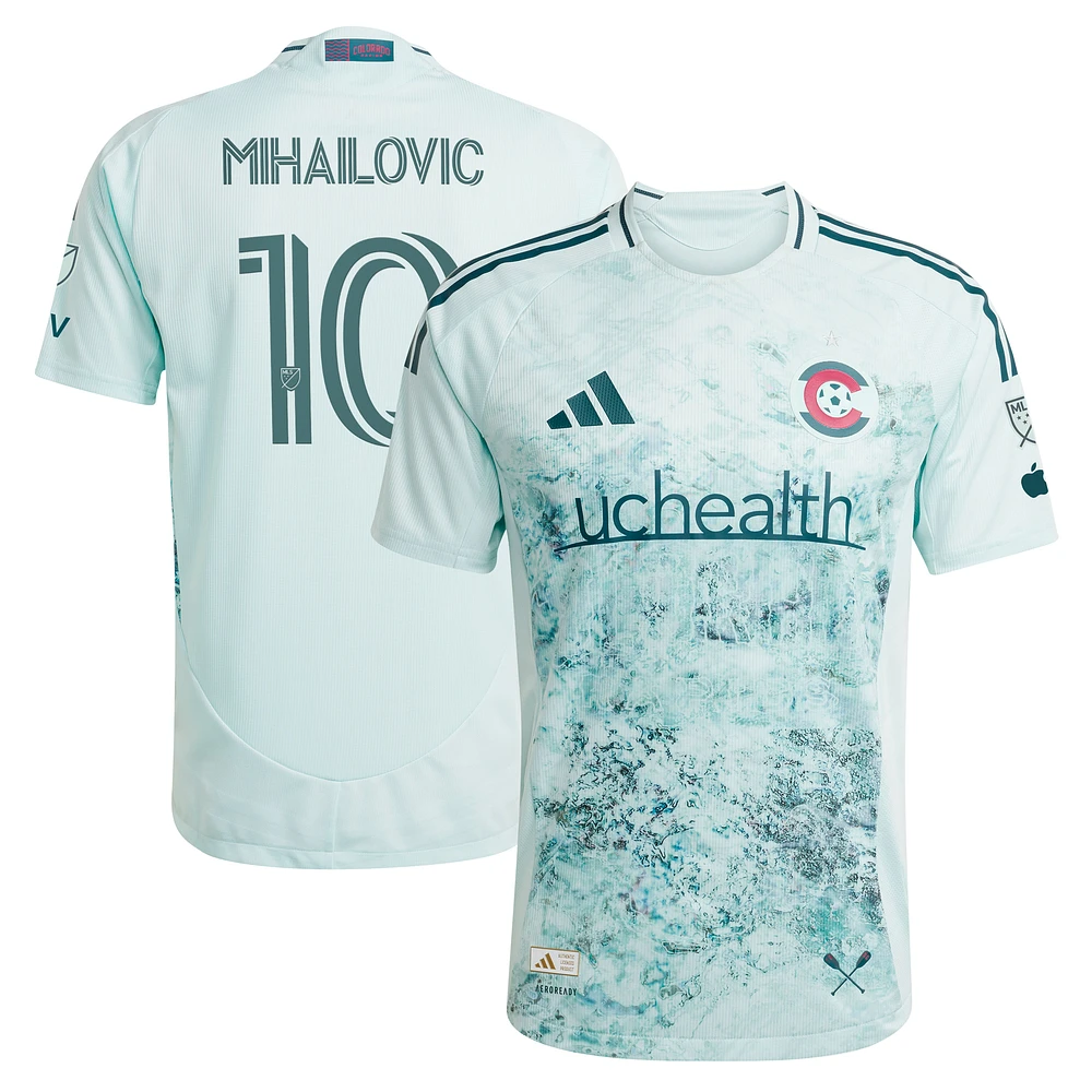 Men's adidas Djordje Mihailovic Green Colorado Rapids 2025 Headwaters Authentic Player Jersey