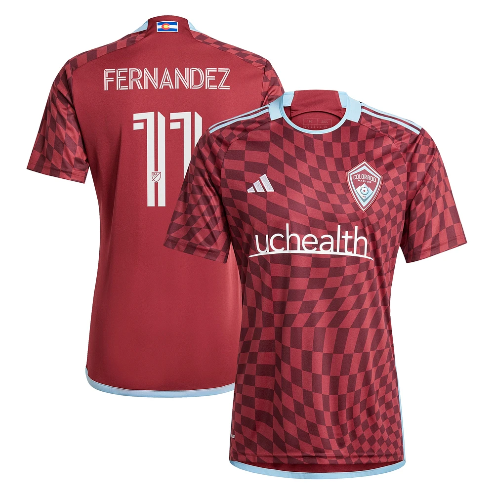Maillot de joueur réplique adidas Omir Fernandez pour hommes Colorado Rapids 2024 One Flag Kit