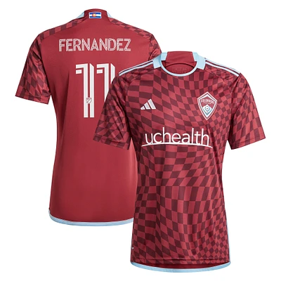 Maillot de joueur réplique adidas Omir Fernandez pour hommes Colorado Rapids 2024 One Flag Kit