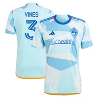 Maillot de joueur réplique adidas Sam Vines Colorado Rapids 2024 New Day Kit pour homme - Bleu clair
