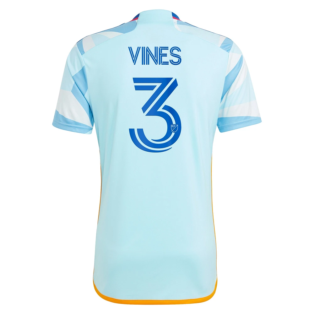 Maillot de joueur réplique adidas Sam Vines Colorado Rapids 2024 New Day Kit pour homme - Bleu clair
