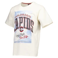 T-shirt décontracté épais crème Colorado Rapids années 90 pour hommes