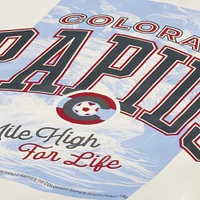 T-shirt décontracté épais crème Colorado Rapids années 90 pour hommes