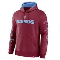 Men's Fanatics  Burgundy Colorado Rapids Penalty Kick Legacy Pullover Hoodie