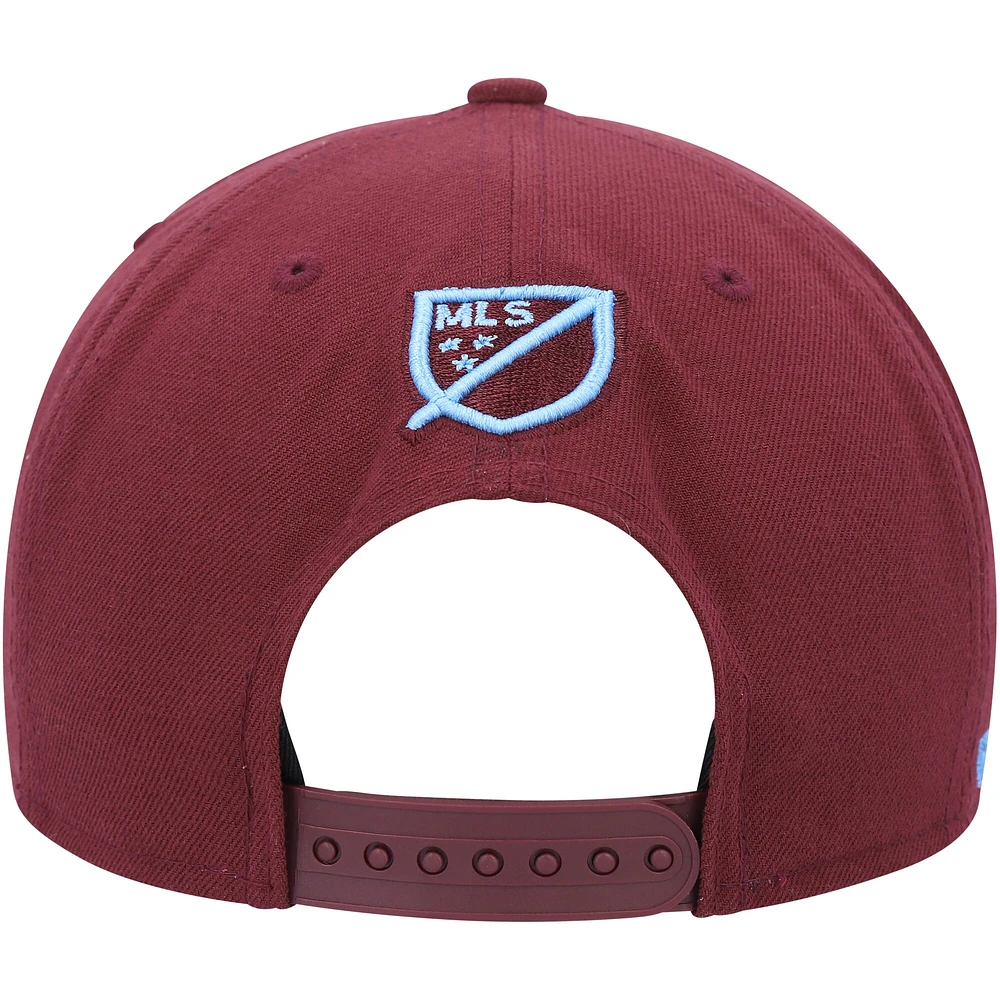 Men's New Era Burgundy Colorado Rapids Kick Off 9FIFTY Snapback Hat