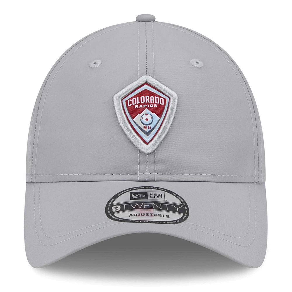 Men's New Era Gray Colorado Rapids Active 9TWENTY Adjustable Hat