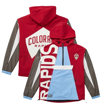 Veste anorak à demi-zip unisexe Live Breathe Futbol Crimson Colorado Rapids Tekker