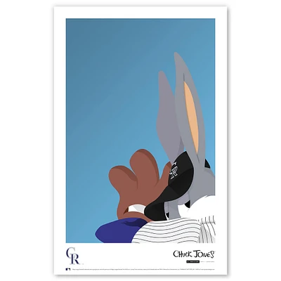 Bugs Bunny Colorado Rockies 11" x 17" Minimalist Looney Tunes Poster Print