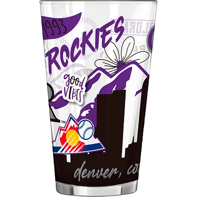 Rocheuses du Colorado 16 oz. Verre à pinte indigène