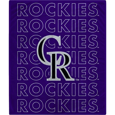 Couverture légère Echo Wordmark 60" x 70" Rockies du Colorado