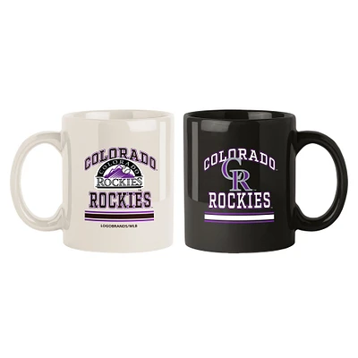 Lot de deux tasses colorées de 15 oz des Rockies du Colorado