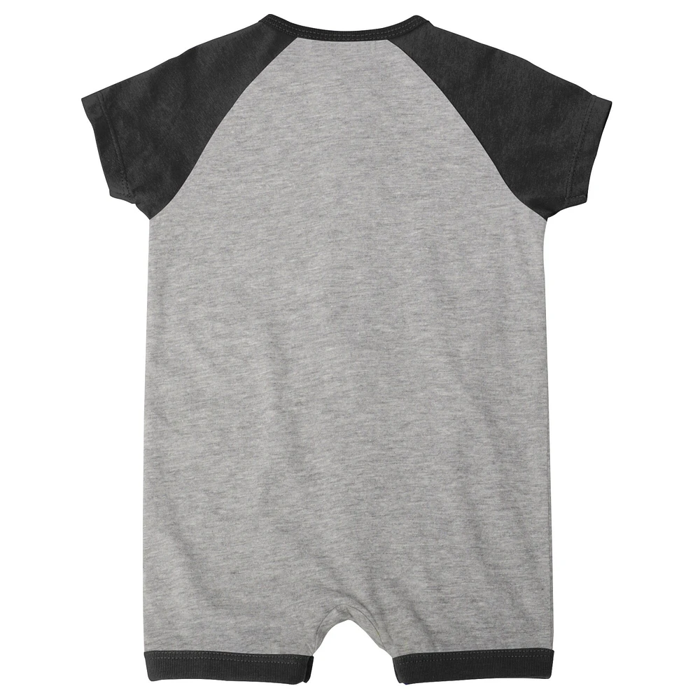 Barboteuse à boutons-pression raglan base supplémentaire Colorado Rockies gris chiné pour bébé