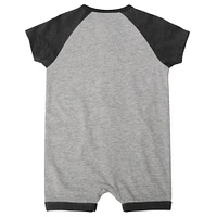 Barboteuse à boutons-pression raglan base supplémentaire Colorado Rockies gris chiné pour bébé
