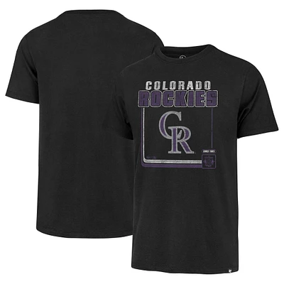T-shirt Borderline Franklin '47 Colorado Rockies Cooperstown Collection pour homme