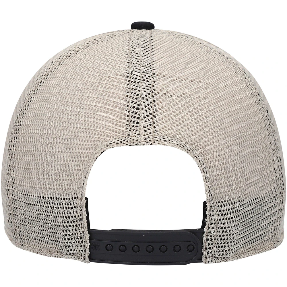 Men's '47 Black Colorado Rockies Trawler Clean Up Trucker Snapback Hat