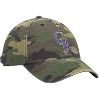 Men's '47 Camo Colorado Rockies Team Clean Up Adjustable Hat