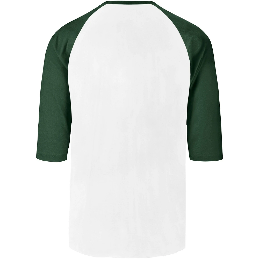Men's '47 Cream Colorado Rockies City Connect Crescent Franklin Raglan 3/4-Sleeve T-Shirt