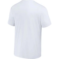 Collection Darius Rucker pour homme par Fanatics - T-shirt Colorado Rockies en détresse Rock homme, blanc