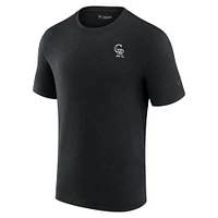 T-shirt noir à manches courtes en modal Fanatics Colorado Rockies pour hommes