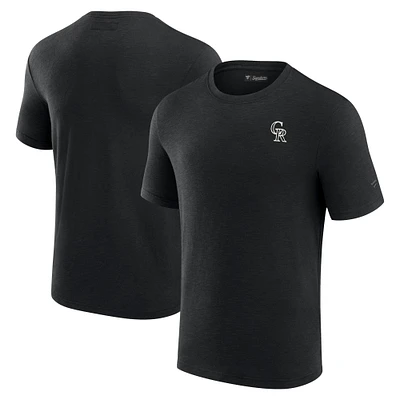 T-shirt noir à manches courtes en modal Fanatics Colorado Rockies pour hommes