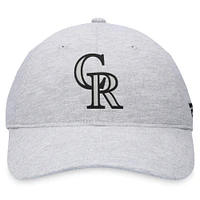 Men's Fanatics Gray Colorado Rockies Logo Adjustable Hat