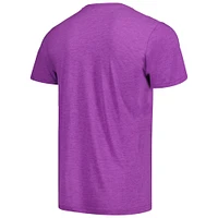 T-shirt triple mélange Hommage violet pour hommes des Colorado Rockies Doodle Collection Blake St. Bombers