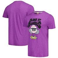 T-shirt triple mélange Hommage violet pour hommes des Colorado Rockies Doodle Collection Blake St. Bombers