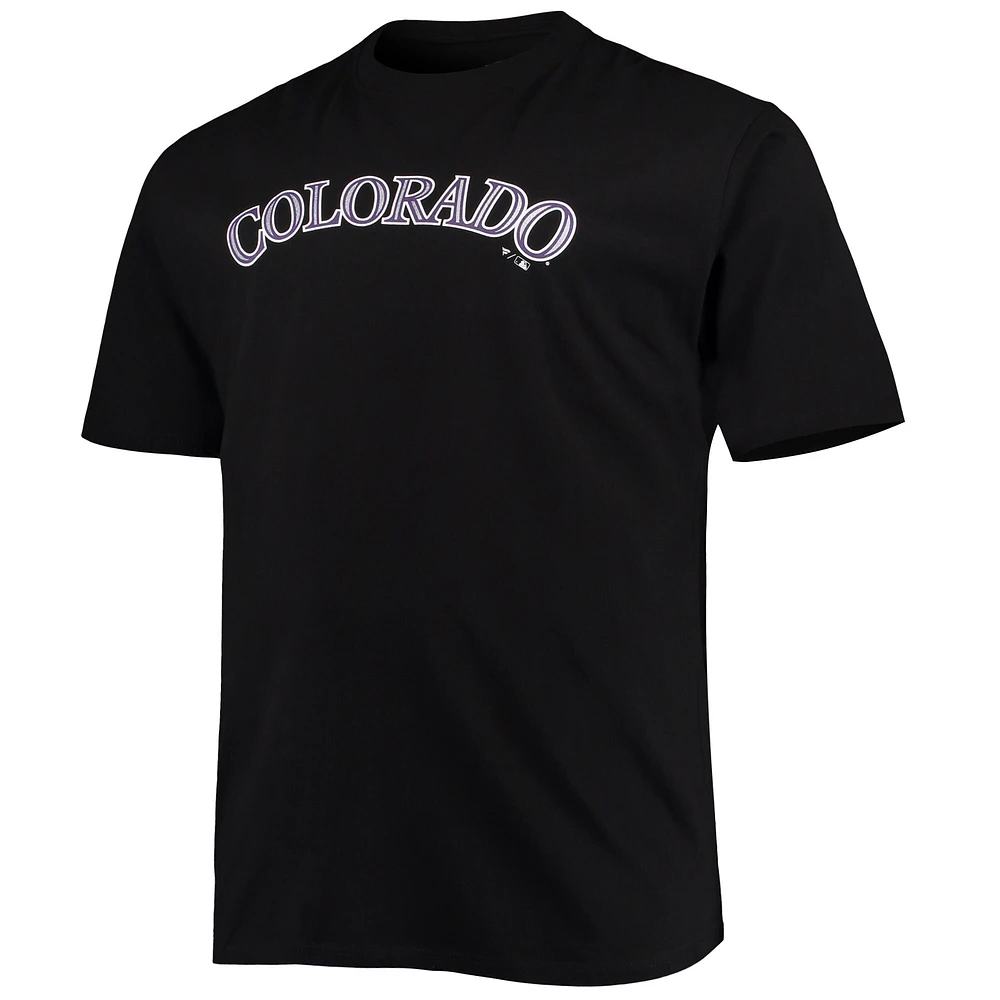 Men's Kris Bryant Black Colorado Rockies Big & Tall Name Number T-Shirt
