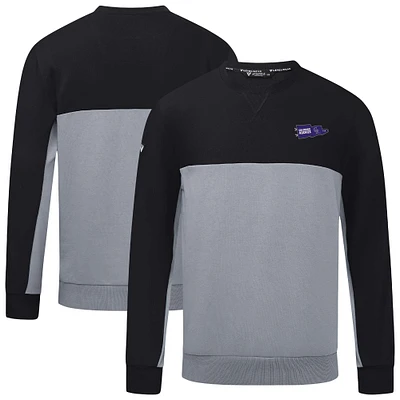 Men's Levelwear Black/Gray Colorado Rockies Legacy Rafters Pullover Sweatshirt